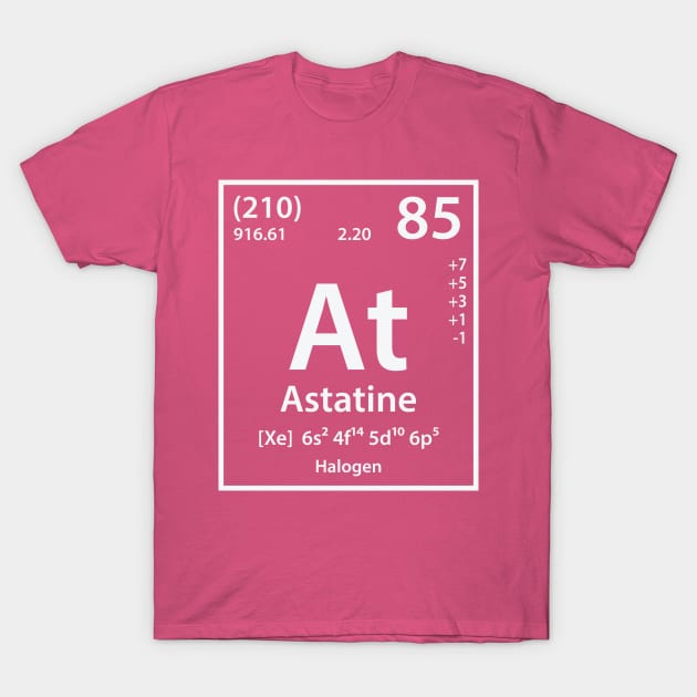 Astatine Element T-Shirt by cerebrands